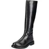 Geox Stiefel SERILDA, Glattleder, Schwarz, Damen