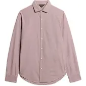 Superdry für Herren. M4010860A Lässiges langärmeliges rosa Hemd (XXL), Baumwolle, Langarm
