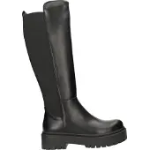 La strada Damen under the knee Stiefel Schwarz Reißverschluss Größe: 41