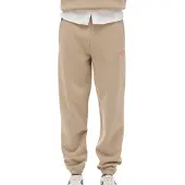 Superdry für Damen. W7011098A Jogginghose mit Gummizug und beigefarbenem Essential-Logo (XL), Lässig, Baumwolle