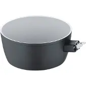 Berndes Stieltopf 16 cm (ohne Deckel), Aluminium, schwarz - b.perfect