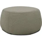Domo Hocker "800012 elegant und zeitlos, Solitär, bequem, B/T 75/75cm", grau (taupe), B:75cm H:42cm T:75cm, 100% Polyester, Hocker, Hocker, Hocker rund gepolstert