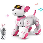 TechKidz , Ferngesteuerter animierter Hund mit Licht- und Soundeffekten - Roxy, Weiß