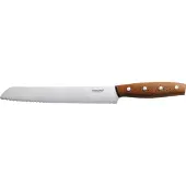 Fiskars Norr Brotmesser, 21 cm, Stabiles Brötchenmesser für ein müheloses Schneiden von Brot, 1 Messer