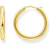 Thomas Sabo Paar Creolen "Schmuck Silber 925 Ohrringe Chunky-Design", gold (gelbgoldfarben), Ohrringe, Damen, Silber 925 (recycelt), Paar Creolen
