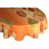 Wirth Tischdecke "MAREK" Gr. 1, orange (terrakotta), B:130cm L:190cm, Polyester, Tischdecken, Tischdecke, oval