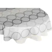 Wirth Tischdecke "ZIRBELLO" Gr. 1, grau (hellgrau), B:130cm L:190cm, Baumwolle, Polyester, Tischdecken, Tischdecke