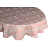 Wirth Tischdecke "LAUFENBERG" Gr. 1, rot (apricot), B:130cm L:190cm, Baumwolle, Polyester, Tischdecken, Tischdecke, oval