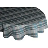 Wirth Tischdecke "LAUFENBERG" Gr. 1, blau (petrol), B:130cm L:190cm, Baumwolle, Polyester, Tischdecken, Tischdecke, oval