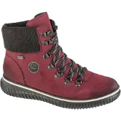 Rieker Damen Schnürstiefeletten Rot Synthetik Größe: 40