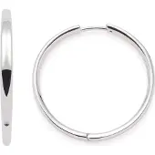 Leonardo Paar Creolen "Ohrringe Bravo", silber (edelstahlfarben), Ohrringe, Damen, 32mm, Edelstahl, Paar Creolen