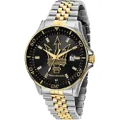 Maserati Sfida Herrenuhr Quarz 44mm Gold Silber