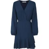 Pepe Jeans für Damen. PL953610 Kendall navy Kleid (S), Lässig, Viskose, Langarm, Marine