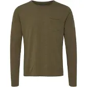 Blend Langarmshirt "Langarmshirt BHBhnicolai", Herren, Gr. M, grün (dusty grün), Obermaterial: 100% Baumwolle CO., Shirts Langarmshirt