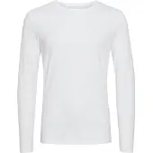 Casual Friday Langarmshirt "Langarmshirt CFTheo", Herren, Gr. M, weiß (hellweiß), Obermaterial: 95% Baumwolle CO. 5% Elasthan EL., Shirts Langarmshirt