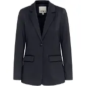 Ichi Blusenblazer "Damen Blazer IHKATE", Damen, Gr. M, schwarz (total eclipse), Obermaterial: 74% Polyester PES. 22% Viskose CV. 4% Elasthan EL., Blazer Blusenblazer
