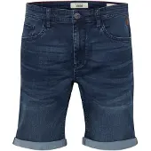 Blend Jeansshorts "Shorts BHBendigo", Herren, Gr. M, N-Gr, blau (denim dunkelblau), Obermaterial: 70% Baumwolle CO. 24% Polyester PES. 4% Viskose CV. 2% Elasthan EL., Jeans Jeansshorts