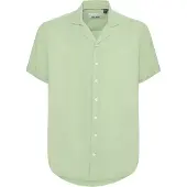 Blend Kurzarmhemd "Kurzarmhemd BHShirt", Herren, Gr. L, N-Gr, grün (mistletoe), Obermaterial: 100% Viskose CV., Hemden Kurzarmhemd