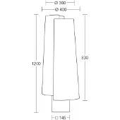HerzBlut Stehleuchte Jojo, Holz, braun/creme, 120 cm, E27