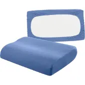 Bellana Kissenbezug "Universal Jersey", blau (mittelblau), B:80cm L:40cm, Feinjersey, Obermaterial: 95% Baumwolle, 5% Elasthan, Kissenbezüge, Kissenbezug, passend für Nackenstützkissen