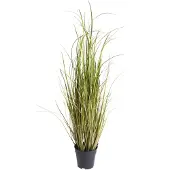 Botanic-Haus Kunstgras "Grasarrangement Arusha", bunt (grün, hellbraun), B:45cm H:100cm T:45cm Ø:45cm, Kunststoff, Kunstpflanzen, Kunstgras