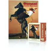 New York Puzzle Company Puzzle Bucking Bronco Mini 100 Teile Lernspiel