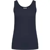 Oxmo Crop-Top "Top OXPina", Damen, Gr. XS, blau (total eclipse), Obermaterial: 100% Baumwolle CO., Tops Crop-Top