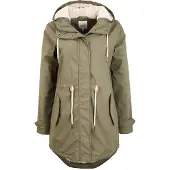 Oxmo OXJolina Damen Regenmantel Regenjacke Übergangsjacke mit Kapuze
