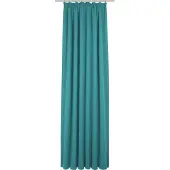 Adam Audio Vorhang ADAM "Uni Collection" Gr. 1, blau (türkis), B:145cm H:145cm, Baumwolle (Bio-Baumwolle), Gardinen, Vorhang, aus 100% Bio-Baumwolle, Vorhang nach Wunschmaß