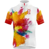 Otso Colors Kurzarm-radtrikot Weiß M Frau Weiß M