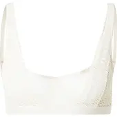 Triumph Bügel-BH "Aura Spotlight T", Damen, Gr. 85, Cup E, beige (creamy dream), Spitze, Obermaterial: 85% Polyamid, 15% Elasthan, unifarben, BHs Bügel-BH, moderne Grafikspitze, eckiger Ausschnitt