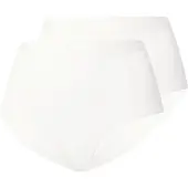 Marc O'Polo Panty "Iconic Rib woven", Damen, Gr. XS, weiß, Feinripp, Obermaterial: 95% Baumwolle, 5% Elasthan, bedruckt, unifarben, körpernah, Unterhosen Panty, mit breitem Logobund