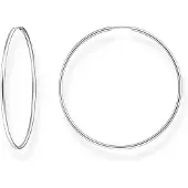 Thomas Sabo Paar Creolen "groß", silber (silberfarben), Ohrringe, Damen, 60mm, Silber 925 (recycelt), Paar Creolen