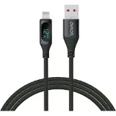Savio usb - Lightning-Kabel mit Display, cl-173, 1 m, schwarz