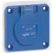 Legrand P17 Einbausteckdose 230V 16A 2P+PA IP54 - 057671