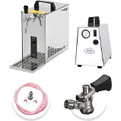 Ich-zapfe Komplett Set - Zapfanlage, Bierkoffer, Durchlaufkühler, Bierzapfanlage PYGMY 25 1-leitig Trockenkühler, 35 Liter/h, Zapfkopf:Flach