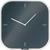Leitz - Wanduhr Cozy Glass Grey | 1 Stück | 4 Stück