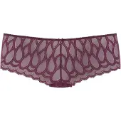 LASCANA Panty "Evita", Damen, Gr. 32/34, lila (aubergine), Spitze, Obermaterial: 90% Polyamid, 10% Elasthan, Unterhosen Panty, aus leicht transparenter Spitze