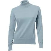 HEINE Strickpullover "Rollkragen-Pullover Rollkragenpullover in Feinstrick-Qualität", Damen, Gr. 34, blau (bleu), Modisch, Pullover Strickpullover