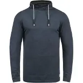 Blend Langarmshirt "Langarmshirt BHPallo", Herren, Gr. XXL, blau (navy), Obermaterial: 60% Baumwolle CO. 40% Polyester PES., Shirts Langarmshirt
