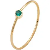 Elli Silberring "Ring Stacking Kristalle 925 Silber Vergoldet" Gr. 46, grün, Fingerringe, Damen, 46, Silber 925 (Sterlingsilber), Silberring