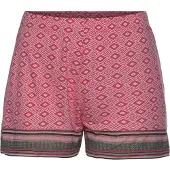 Vivance Schlafshorts DREAMS, Damen, Gr. 32/34, N-Gr, pink (pink gemustert), Single Jersey, Obermaterial: 100% Viskose, gemustert, bequem kurz, Hosen Schlafshorts, in schönem Ethno-Design