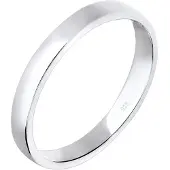 Elli Silberring "Ring Basic Ehering Partnerring Damen 925er Silber" Gr. 58, silber, Fingerringe, Damen, 58, Silber 925 (Sterlingsilber), Silberring