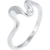 Elli Silberring "Ring Wellen Strand Meer Maritim Trend 925 Silber" Gr. 52, silber, Fingerringe, Damen, 52, Silber 925 (Sterlingsilber), Silberring