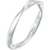 Elli Silberring "Ring Bandring Gedreht Stapelring Basic 925 Silber" Gr. 52, silber, Fingerringe, Damen, 52, Silber 925 (Sterlingsilber), Silberring