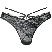 LASCANA String "Samara" mit verführerischem Bänder-Detail und extravagantem Accessoire