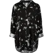 Apricot Longbluse "Longshirt" mit Wolkendruck