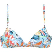 Venice beach Triangel-Bikini-Top "Caru", Damen, Gr. 38, Cup A, blau (hellblau, bedruckt), Recycling-Polyamid, bedruckt, Bikini-Oberteile Triangel-Bikini-Top, mit modernem Allover-Print