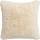 Gozze Fellkissen GÖZZE "Eisbär", weiß (weiß, felloptik), B:50cm L:50cm, Mischgewebe, Dekokissen_Sitzkissen_Kissenhüllen, Fellkissen, in Fell-Optik, Kissenhüle mit Füllung, 1 Stück