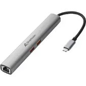 Sharkoon 4044951040704, 1250 Mbit/s, Dunkles Grau, Aluminium, 0,16 m, 23 mm, 157,5 mm
